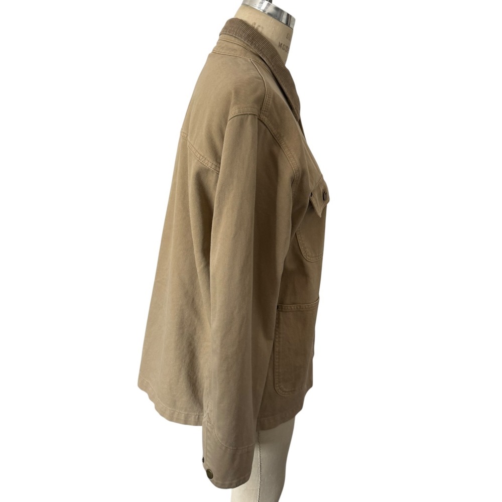 TNA Aritzia Chore Jacket Cotton Twill Utility Barnett Corduroy Collar Medium - Picture 7 of 10